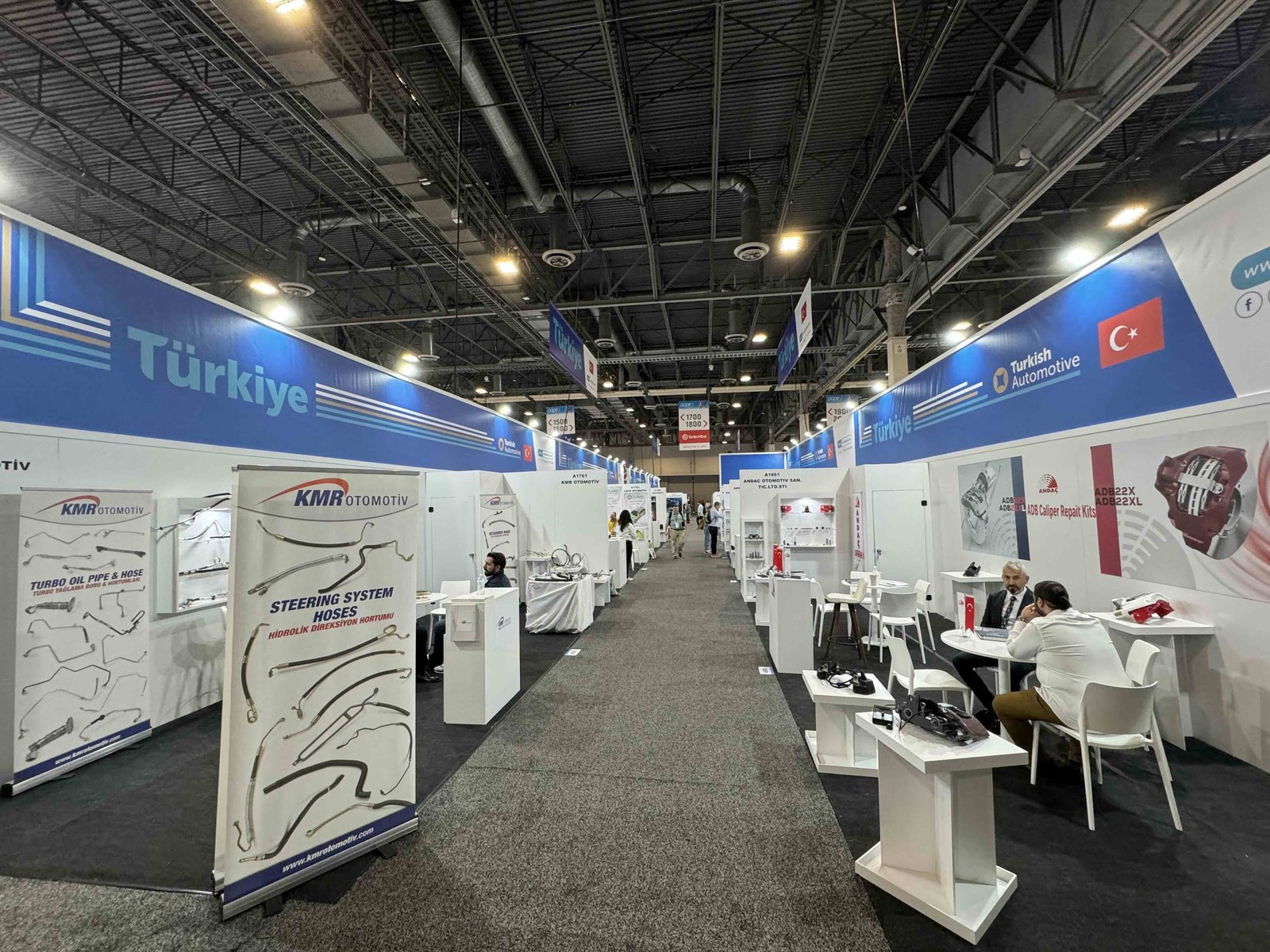 AAPEX 2023 — KMR Otomotiv and ANDAÇ booth, Turkish Automotive pavilion in Las Vegas